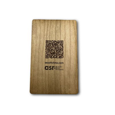 購入 カスタムロゴ ビジネス会員向けQRコード付き 木製NFCカード online manufacture