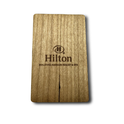 購入 MIFARE クラシック 1K RFID 木製カード ヒルトン ホテルのキーカード 13.56MHz online manufacture