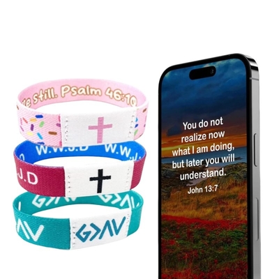 購入 NFC クリスチャン 日常 聖書 節 ブレスレット 耐熱 -30°C から 60°C 耐久性 online manufacture