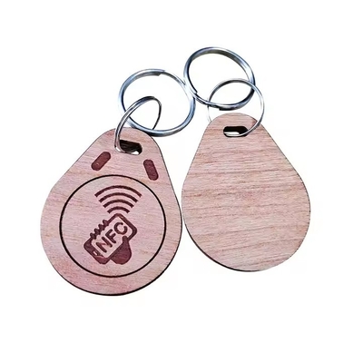 パーソナライズされたスマート RFID アクセス コントロール キー タグ 木材/プラシック/エポキシ NFC キー タグ