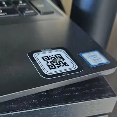 ノートPC・携帯電話の防水カスタムNFCステッカー チェックポイントIT資産